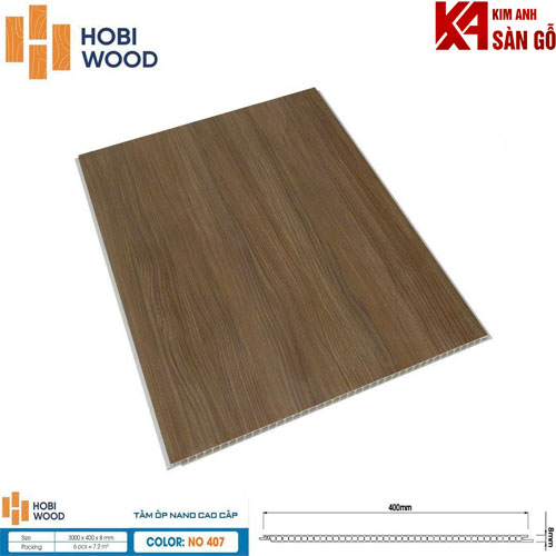 Tấm Ốp Tường Nano Hobi wood NO 407